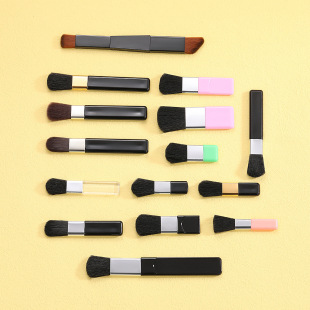 Factory Wholesale Mini Blush Brush Flat Concealer Makeup Brush Portable Makeup Props Soft Hair Concealer Brush