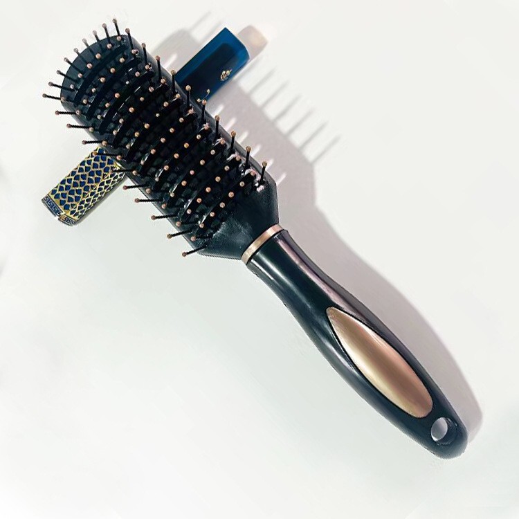 家庭用ヘアカーラーコーム、男女兼用エアクッションマッサージコーム、骨型コーム、インナーバウンドスタイリング、ヘアスタイリング用円筒型ローラーコーム|undefined
