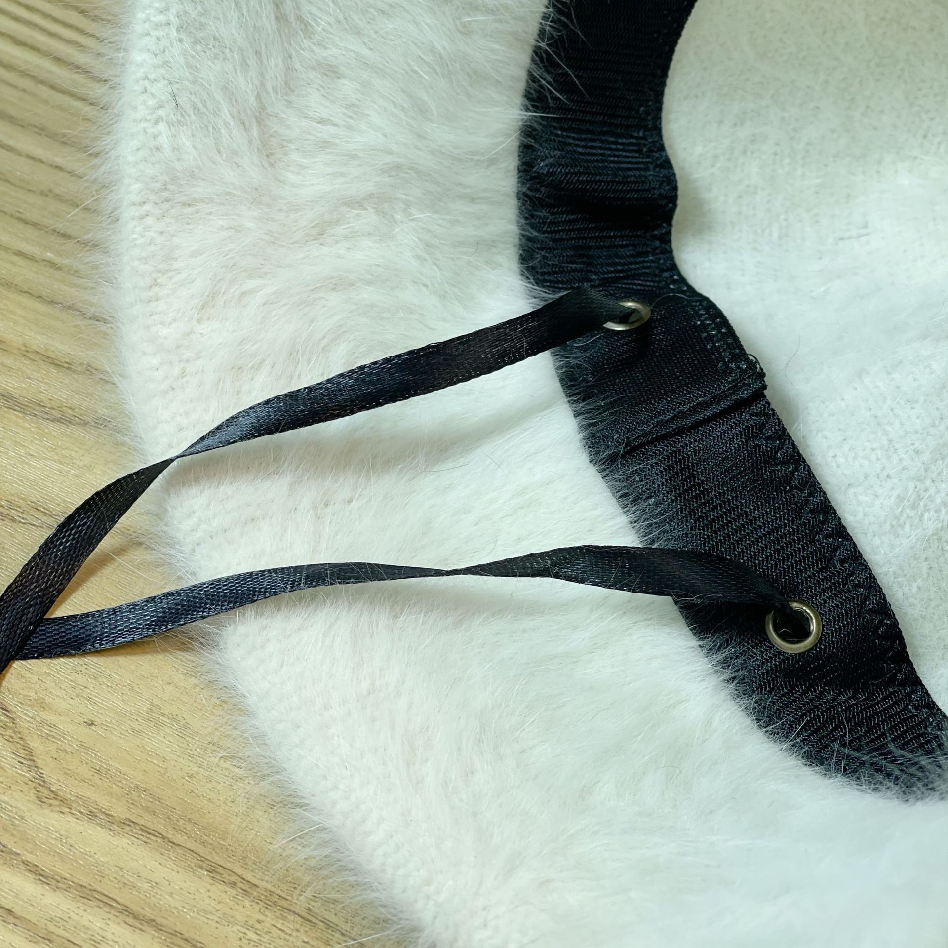 Sombrero de pescador de pelo de conejo para mujer, Cubo de felpa de cabeza grande, cara pequeña, color blanco pequeño, otoño e invierno, 2023_voghion.com