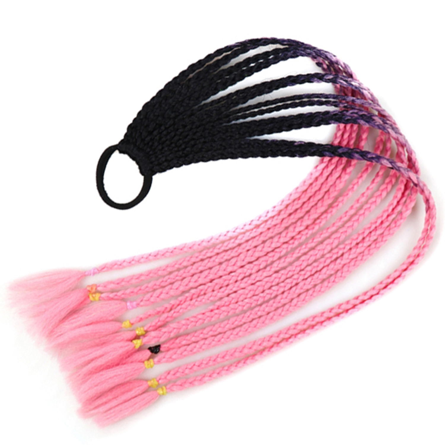 Inventario al por mayor colorido trenzas de tres hebras africanas trenzas sucias trenzas de caballo recogidas en stock Inventario