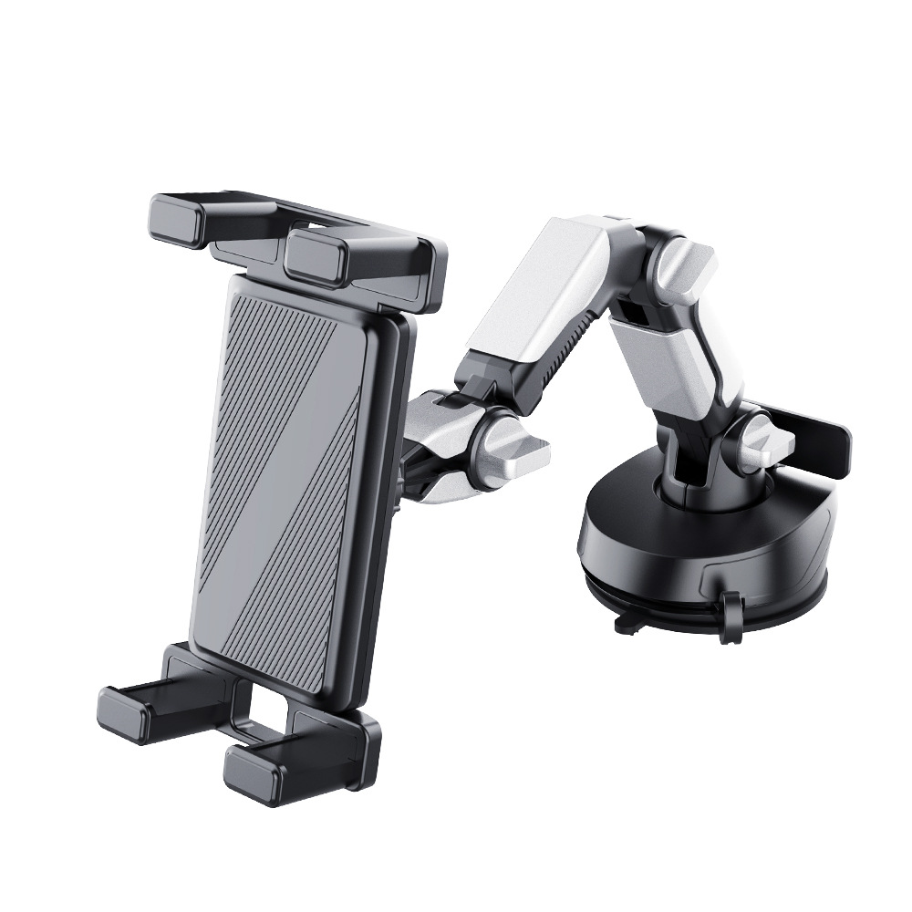 Qìchē Suction Cup Car Phone Tablet Holder for Truck Dashboard (Car phone holder) - black