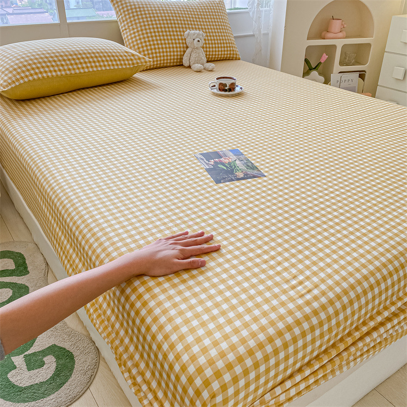 Pequeña sábana de algodón fresco, funda de algodón de verano de una sola pieza, funda protectora de colchón nuevo 2025, cubierta antideslizante, cubierta antipolvo