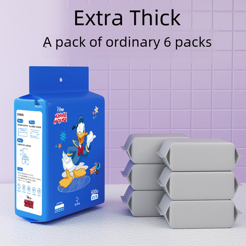 Disney Authorized 600g Disposable Facial Tissue, Large and Thick Cleansing Tissue, Cotton Soft Tissue