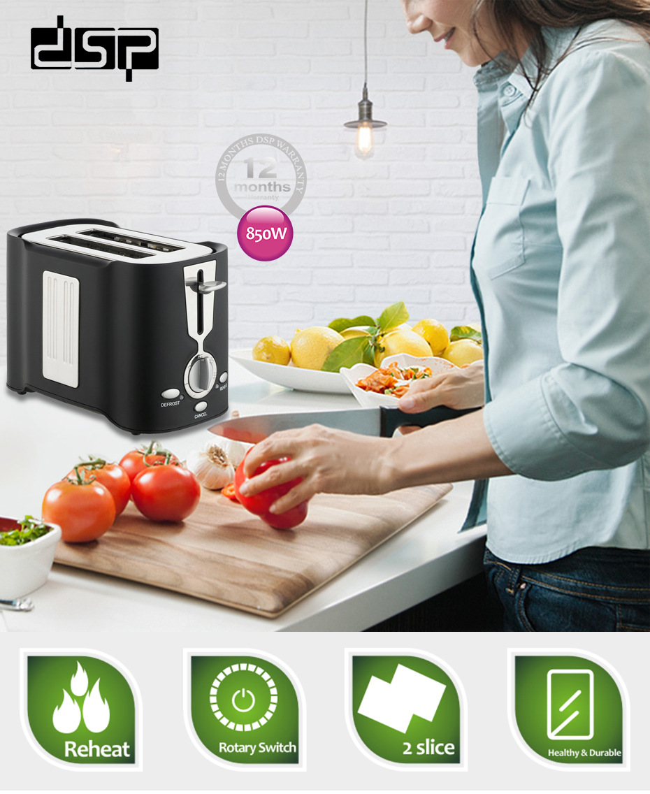 DSP Dansong Sandwich Breakfast Machine Household Small Bread Machine toaster toast slice heating mini spit driver_voghion.com