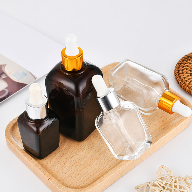 厂家供应玻璃喷雾瓶精油化妆品分装瓶带盖密封精华液小样瓶护肤品