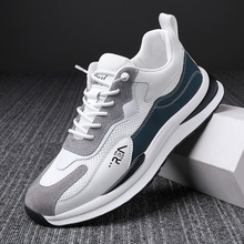春夏款男士运动潮鞋男韩版青年休闲鞋男潮流拼色轻便软底透气男鞋