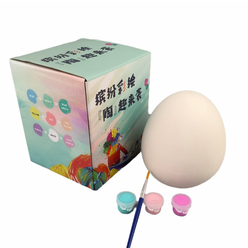 Bear DIY acrílico graffiti padre-hijo dibujo juguete pintado cerámica de fuego blanco color relleno de interés no yeso