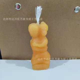 燕通蜡烛男女蜡烛生日情侣人形香薰蜡烛硅胶模具和合仿真蜡烛