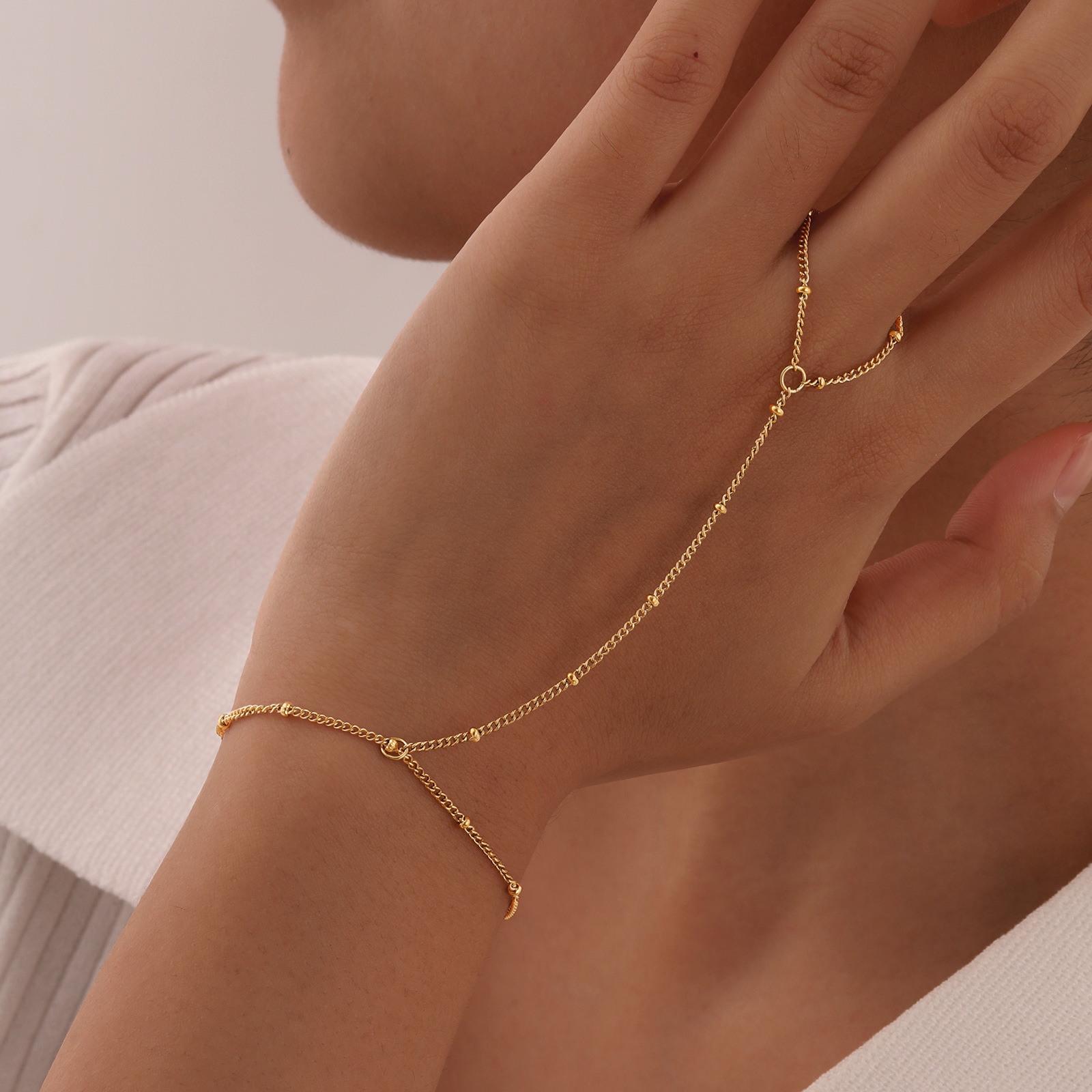 6g Weight Artificial Pearls Inlay Material Bracelets Classification 304 Stainless Steel Chain Material cable chain Chain Type Daily Occasion 304 Stainless Steel Material Geometric Pattern All Seasons Season Women's Gender Plating Design IG Style Style IG Style Geometric 304 Stainless Steel Artificial Pearls Cable Chain Bracelets In Bulk 10