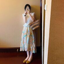 �ļ��¿���ϵ����΢����������۹���ʽС����黨����ȹ����װŮ