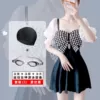 Black set, waterproof swimming cap
