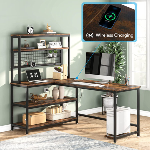 55_+Large+Computer+Desk+L-Shap