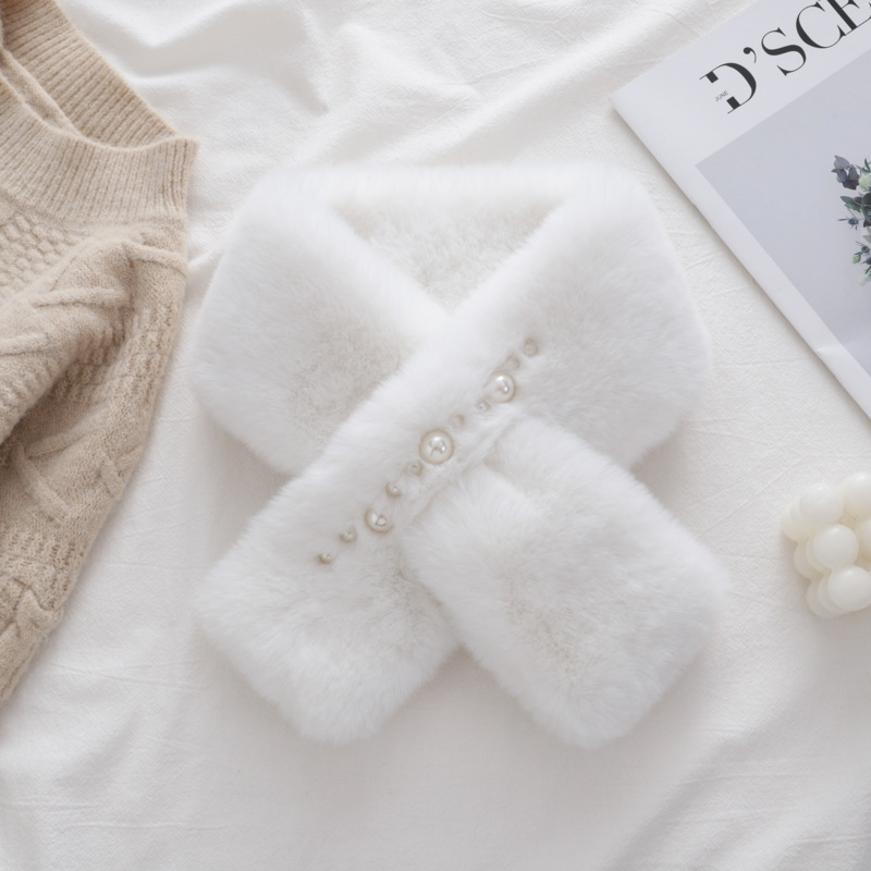 [성인 착용 진주] 흰색