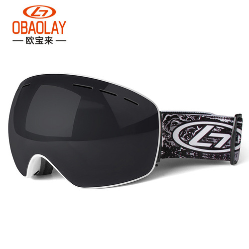 Cross-border Opel double-layer anti-fog ski goggles, wind-proof and sand-proof anti-fog ski goggles equipment wholesale