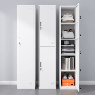 Single Door Locker, Iron Cabinet with Lock, Employee Locker, Bag Locker, Office Wardrobe Storage Cabinet, Factory Direct Sale