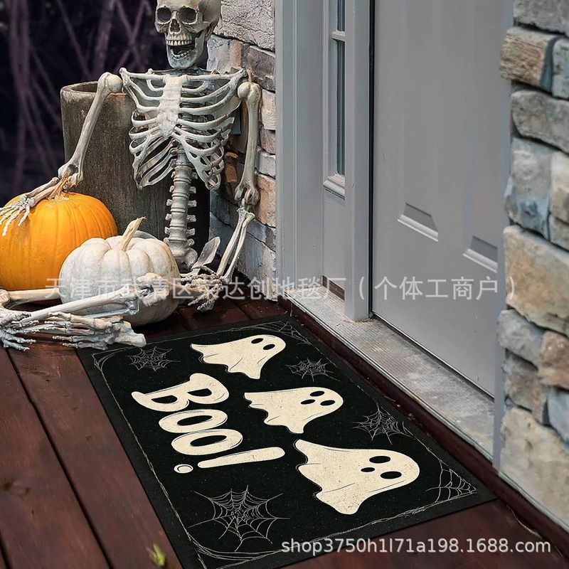 Amazon Temu ハロウィンゴーストフロアマット、汚れにくい玄関ドアマット、バスルーム吸収性フットマット、リビングルーム装飾フロアマット|undefined