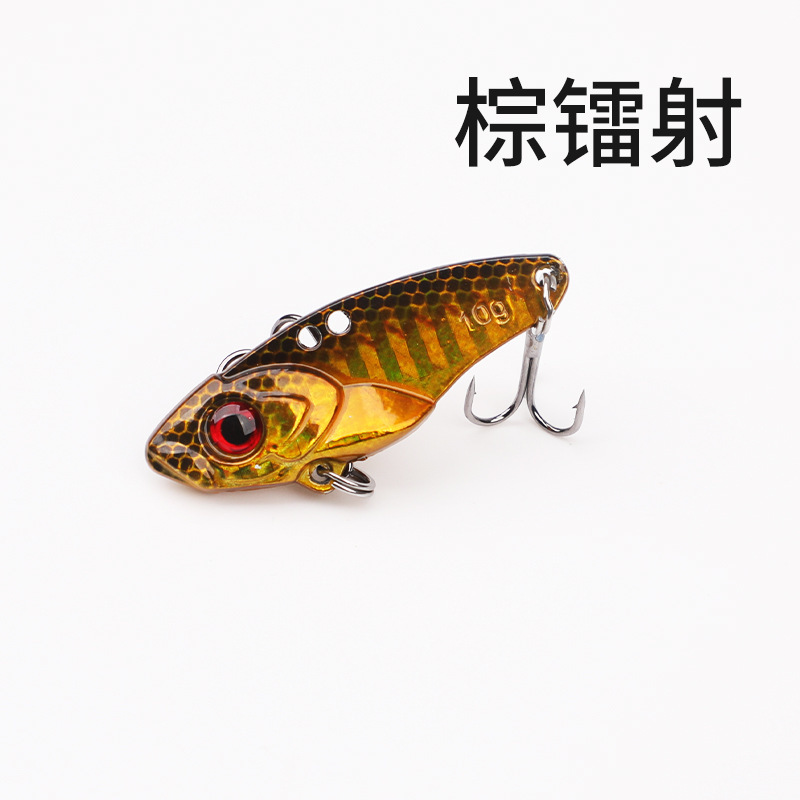 卸売ブラッドスロット 3 フック亜鉛合金ゴールド振動 VIB レーザー淡水海水ルアーハードベイト釣りルアーハードベイト|undefined