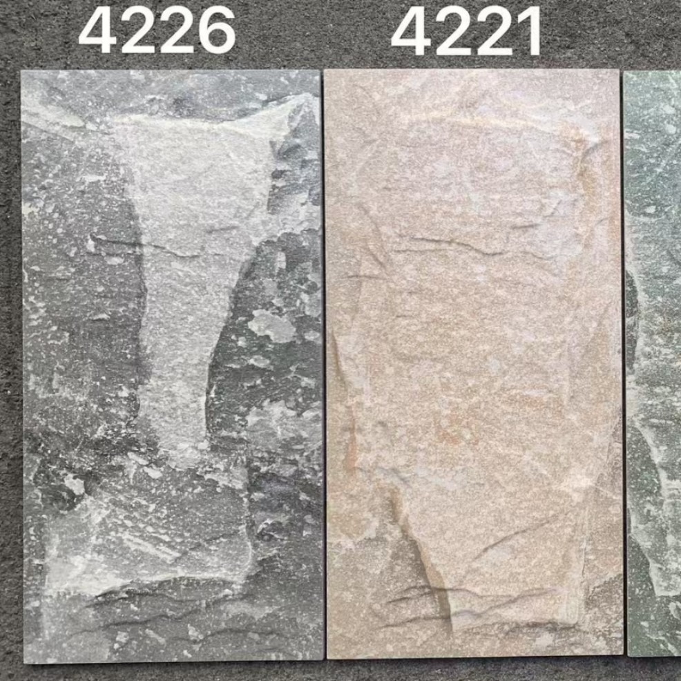 Плитка фасадная антикварная имитация камня Фухуаджу 200x400 цвет 2402