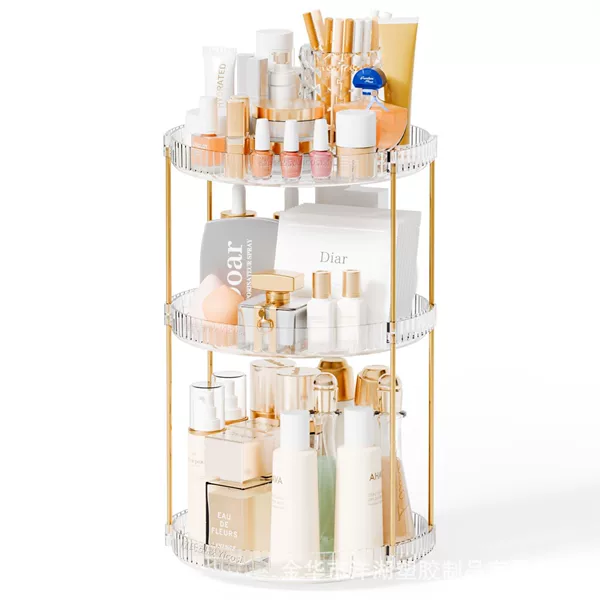 Cross-Border Multi-Layer Rotating Cosmetics Storage Rack, Dressing Table, Toiletries Storage, Bathroom Toiletries, Kitchen Organizer Rack