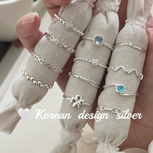 ��������ins���S925�����������ʯ��ָ�ϼ�����С�ڸ߼����ؽ�