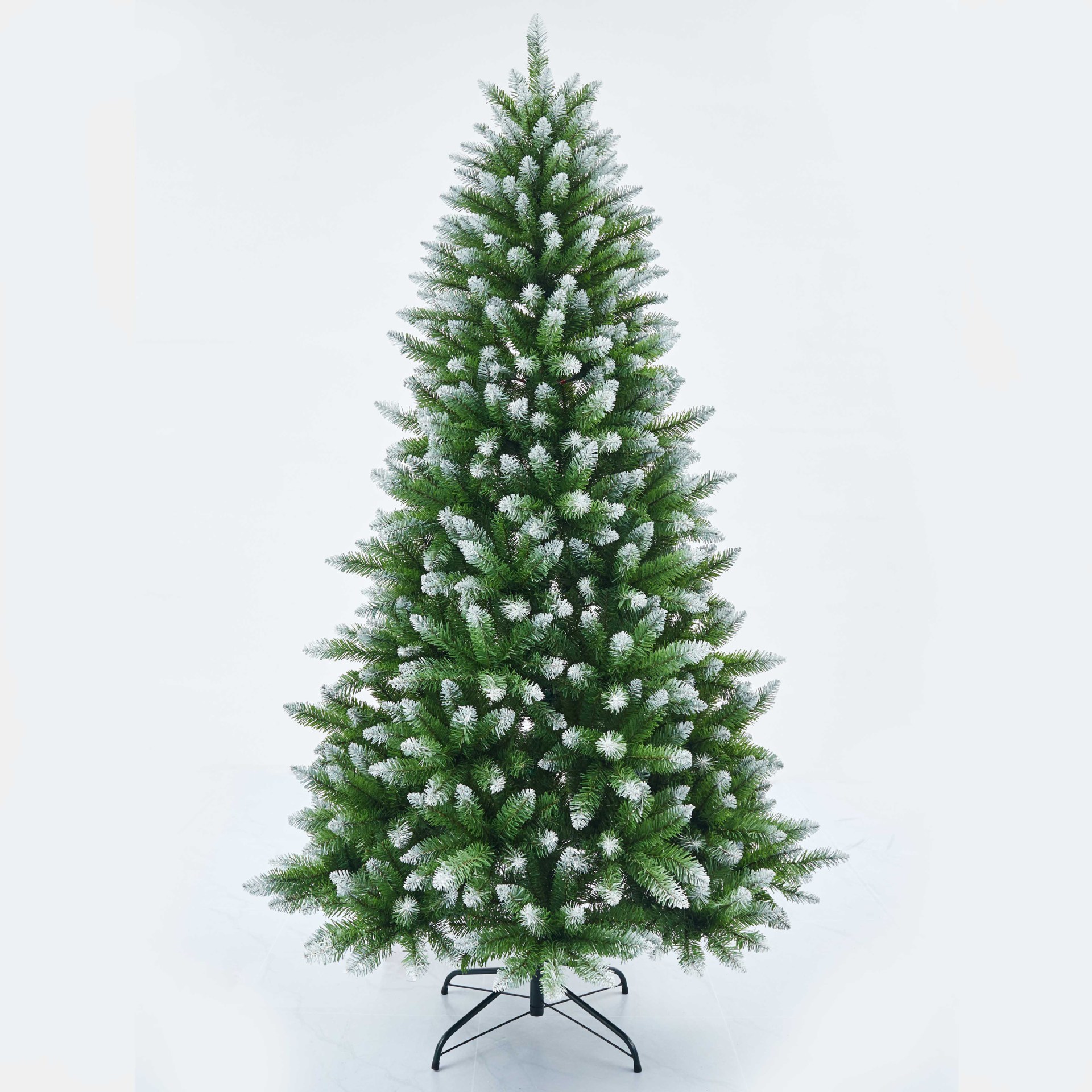 1.5-2.4 Arroz punta pulverización blanco árbol de Navidad fruta roja pinos una variedad de decoración de Navidad personalizada decoración