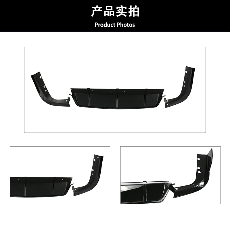 Suitable for 19-22 BMW X5 Modified Black Samurai Rear Lip G05 Bright Black Three-section Tail Lip Black Samurai Kit