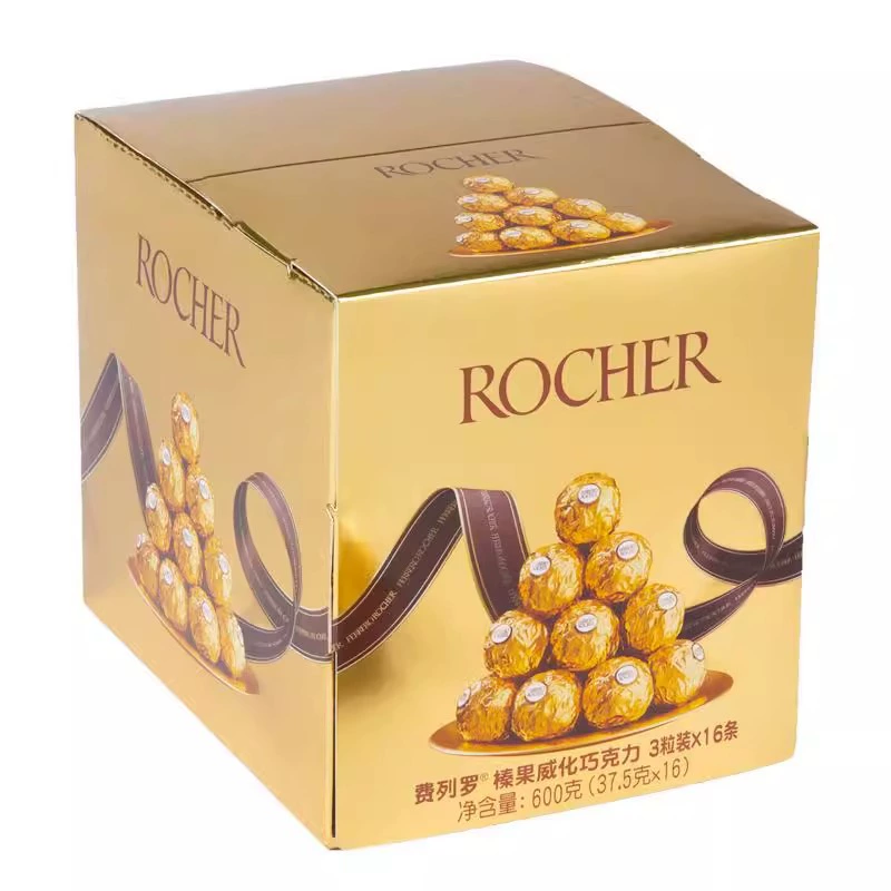 Шоколадный подарочный набор (Ferrero Rocher) T2/T3, 48–96 фундуковых капсул, свадебный подарок