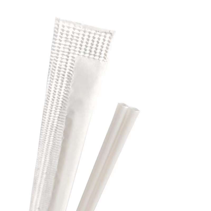 B-tipo bolso de papel independiente del Tubo plano del café del doble-agujero Barra de revolvimiento disponible degradable de la paja del café 18cmPLA