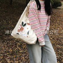布凡良品/包包女新款学生帆布包女ins森系百搭大容量单肩帆布袋
