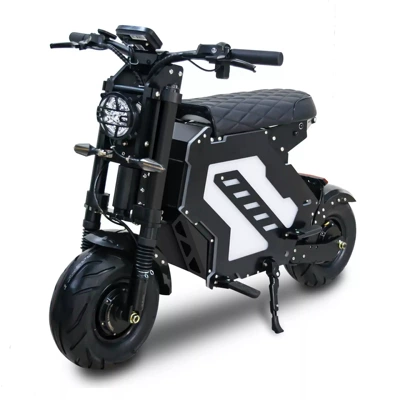 YISHUN dual-drive 72V/6000W off-road electric scooter, foldable, 95 mph speed, long range electric vehicle (Qatlanan elektrik skuterlər)