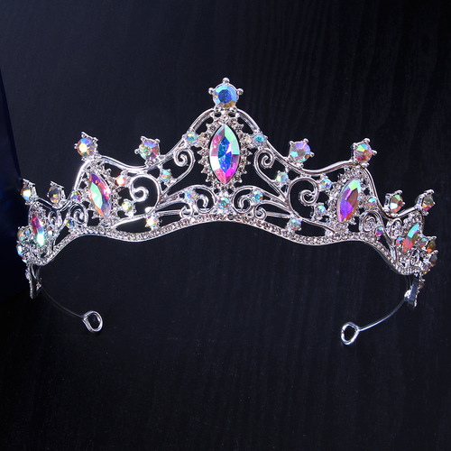 Cross-border Taobao bridal headband crown wedding accessories hair ornaments AliExpress hot-selling crown headband