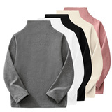 Детская утепленный лонгслив, удерживающий тепло детский пуховик для мальчиков, высокий воротник