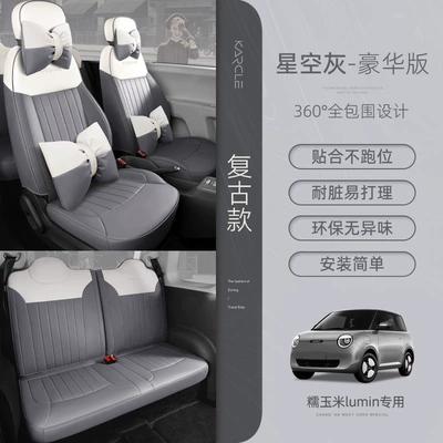 four seasons car seat cushion — Seat cushion, seat cover - retro-style-starry-sky-gray-deluxe-edition