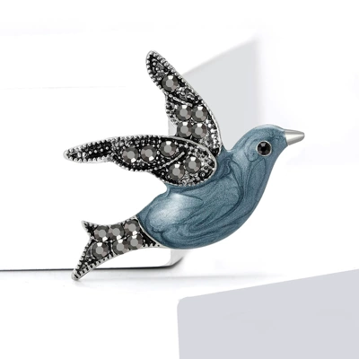 Enamel Peace Dove Brooch Exquisite: Yaxa sancaqları