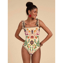Z 75640 Printed one-piece swimsuits ӡ������ŮӾ�¿羳��