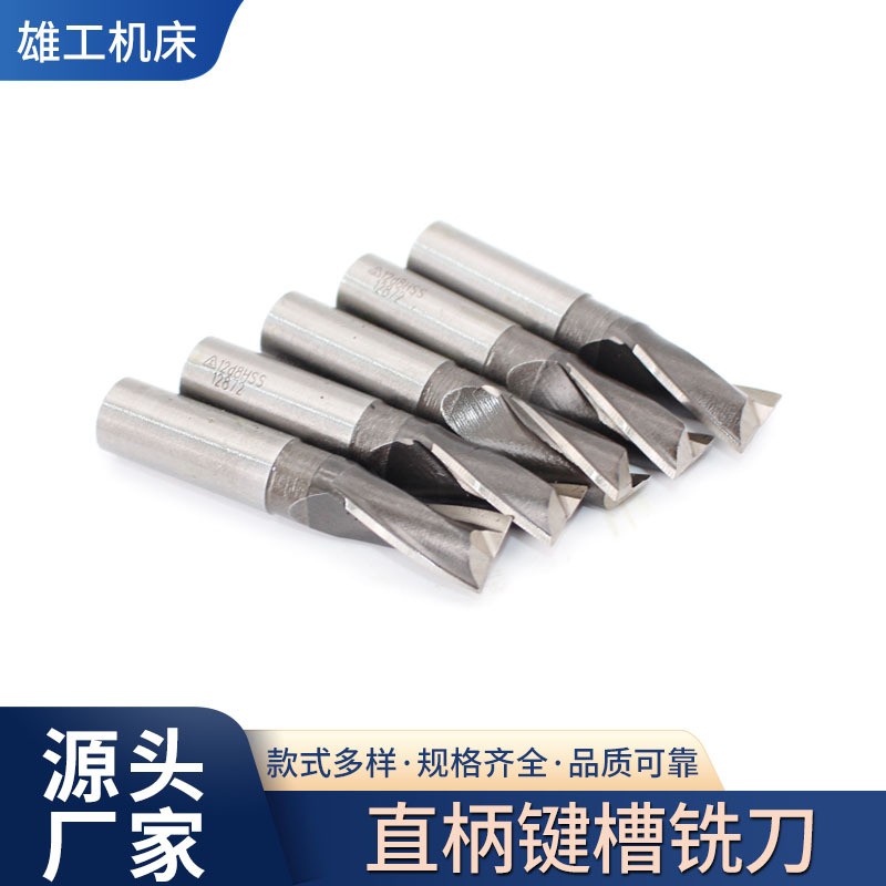 批发钻孔扩孔铣床刀直柄四方键槽铣刀硬质合金两刃四刃加长铣刀厂