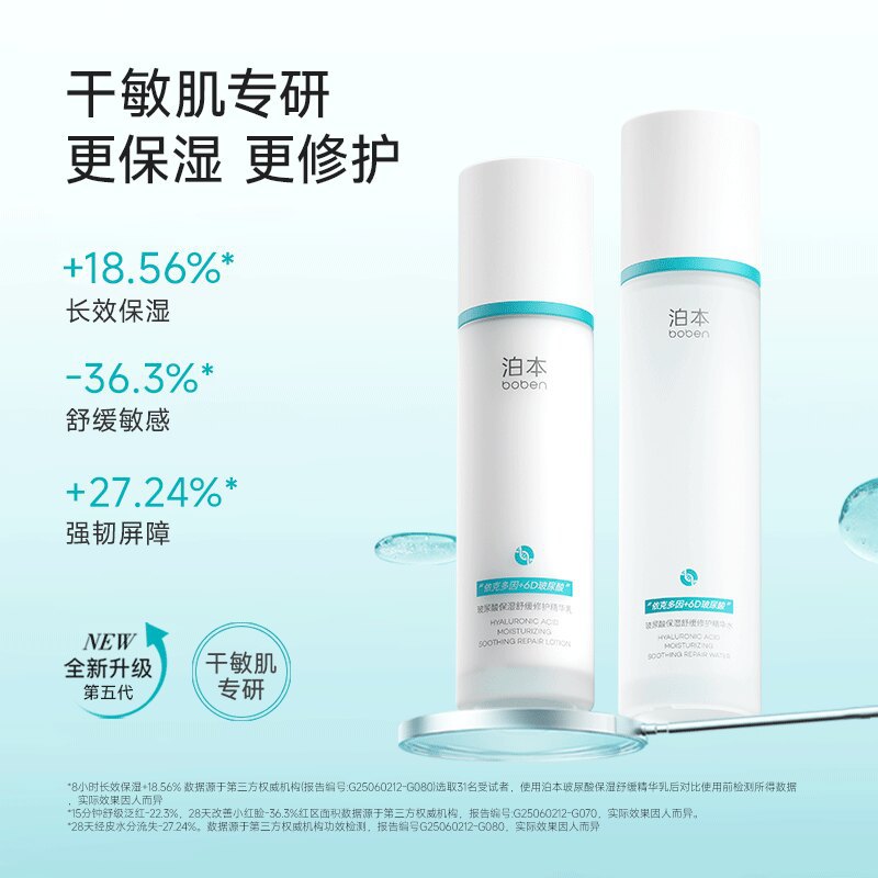 [New] Porbon Water Emulsion Hyaluronic Acid Water Emulsion Set Cleansing Lotion Toner Essence Hyaluronic Acid Skin Base Liquid