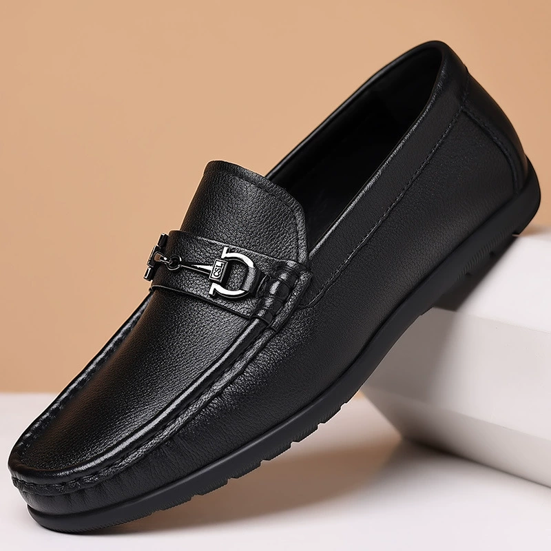 Doudou обувь, мужская деловая кожаная обувь из натуральной кожи, повседневные летние дышащие мужские модные лоферы без шнуровки на мягкой подошве с мягкой поверхностью