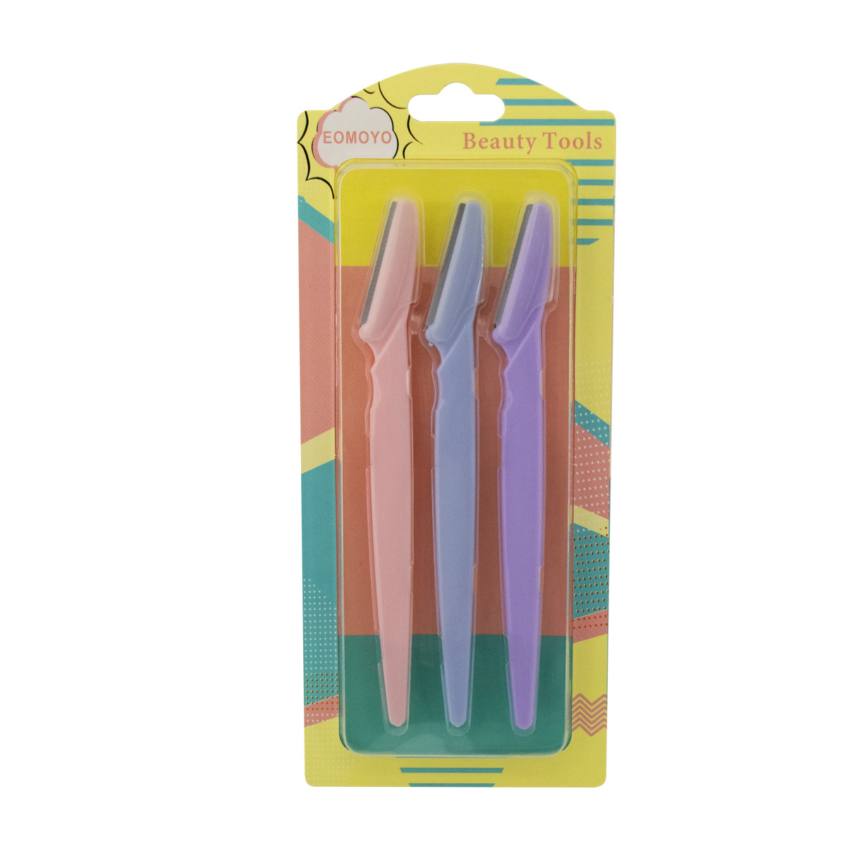 Cuchillo de corte de cejas macro de mango recto para principiantes, cuchillo de afeitado de cejas para principiantes de seguridad, herramientas de belleza exquisitas