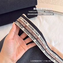 正版秋冬款云朵裤无缝打底裤女修身小黑裤芭比裤腰头字母发财裤子