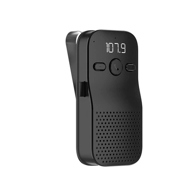 Sun visor Bluetooth 5.4 hands-free speaker multi-function digital display frequency power volume TF memory song number (Bluetooth Hands-free dəstləri) - table-black