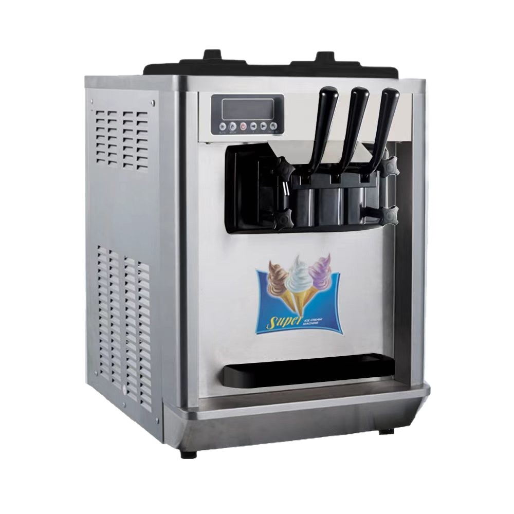 Máquina de helado suave preenfriada comercial de escritorio pequeña tienda automática de té de leche máquina de helado de escritorio fabricante image 6