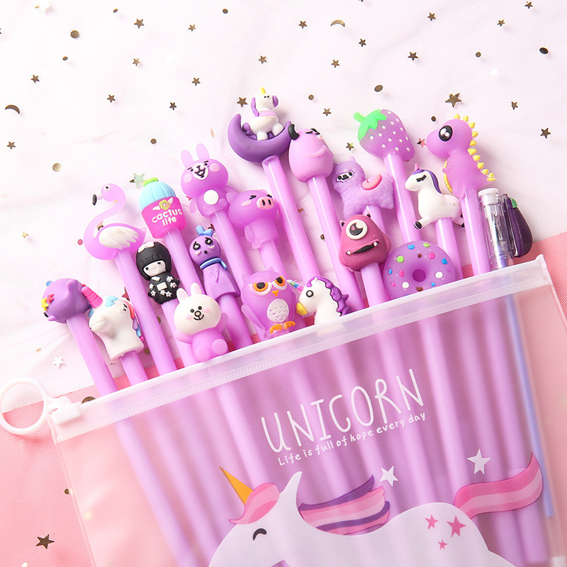 Cartoon Pattern 1 Set Cartoon Learning Plastic Cute Gel Pen