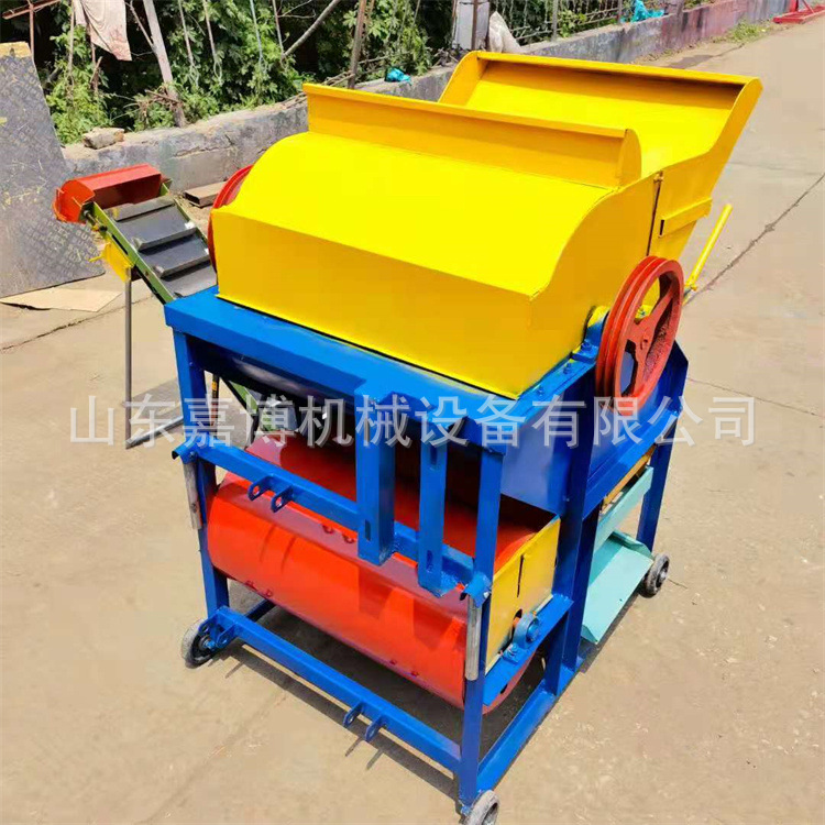 干湿两用花生摘获机 佛山出口型柴油机带花生摘果机 摘得干净