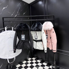 top 外贸Mon**er蒙家 滑雪服狐狸毛领，填充90白鹅绒女装羽绒外套