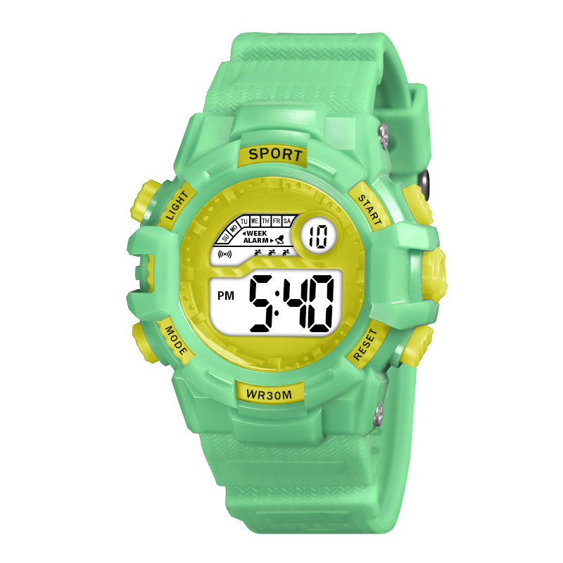Ventas en caliente para niños y niñas relojes electrónicos cronógrafos estudiantes de primaria y secundaria multifuncional relojes electrónicos deportivos al aire libre fabricante