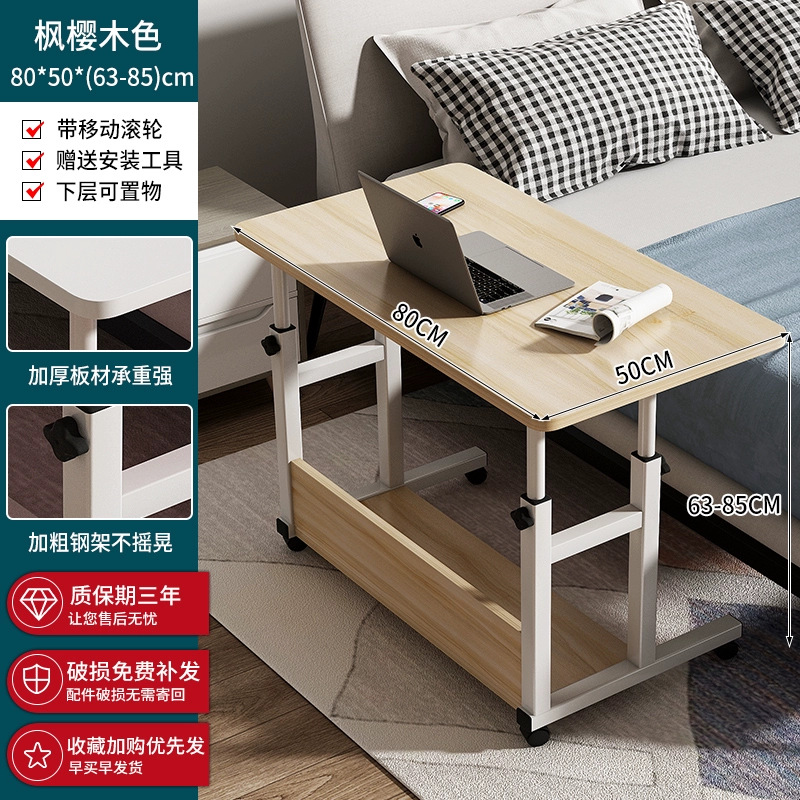 Mesa de cama elevadora móvil dormitorio de estudiantes mesa de estudio escritorio escritorio de escritorio escritorio de escritorio dormitorio escritorio de computadora pequeña mesa