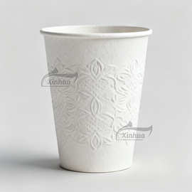 3D Paper Cup创意咖啡杯定制压纹纸杯深度一次性浮雕