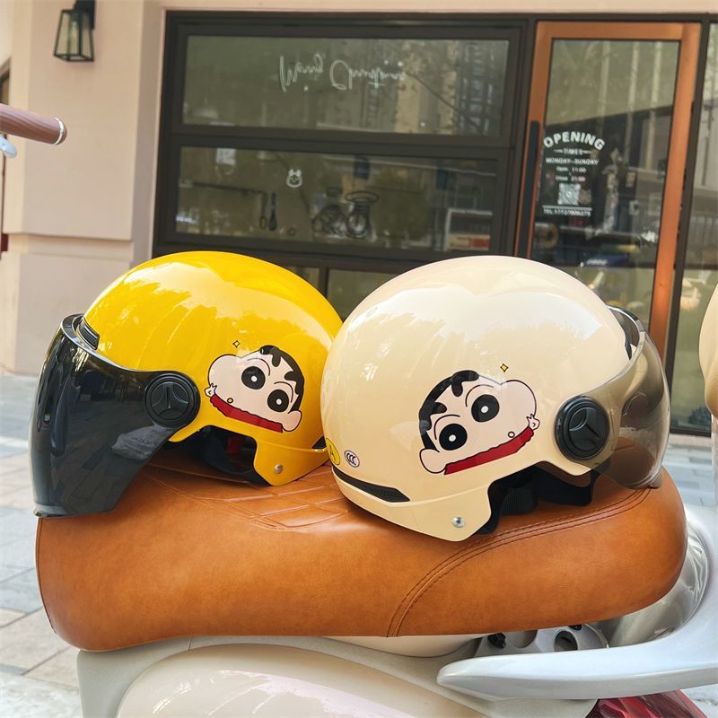 Crayon Shin-chan 3C Certified Electric Motorcycle Helmet