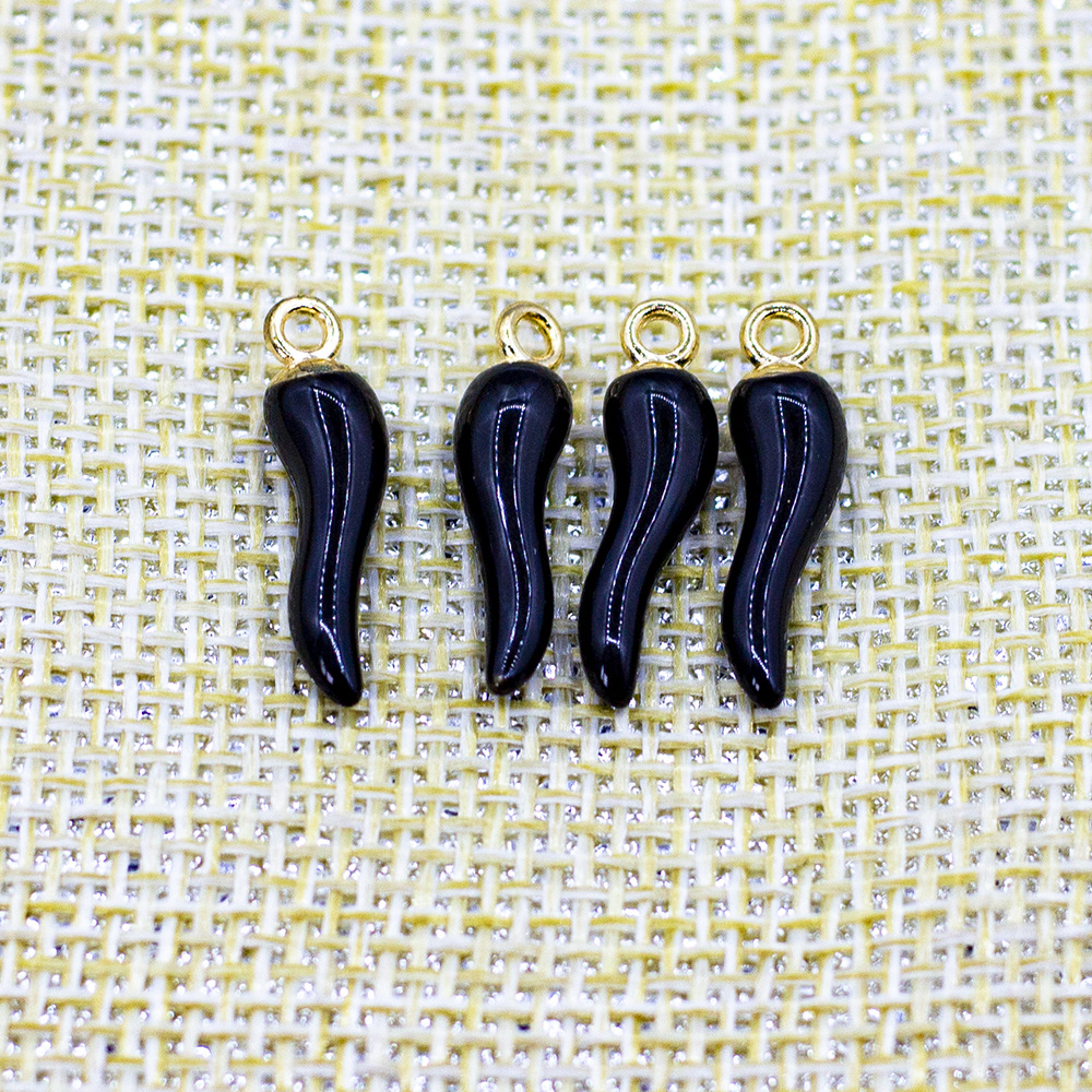 Accesorios de la joyería hecha a mano DIY aleación goteo pimienta 10 unids/pack casera pendientes colgante